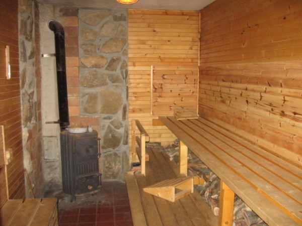 Sauna bij de camping.